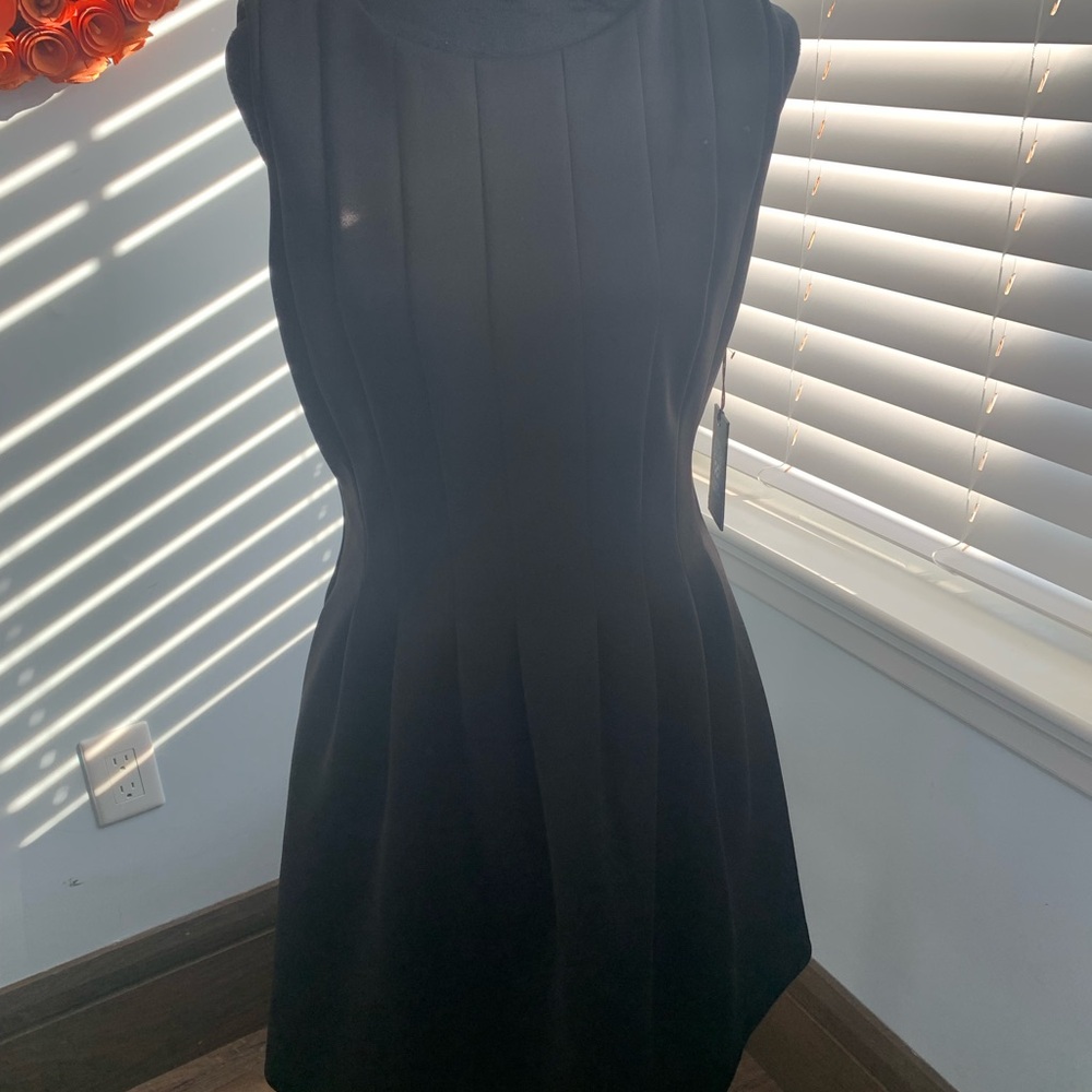 Mid calf black cocktail dress